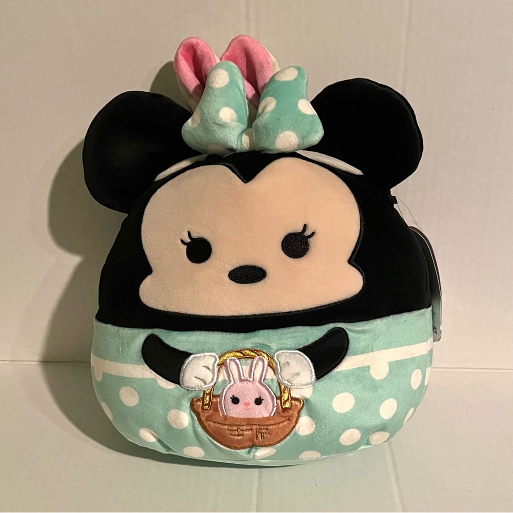 NWT Squishmallow Easter 2024 Disney Minnie Mouse Bunny Ears 8" Plush Collectible